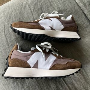NEW 7.5 Dark earth/Mushroom brown New Balance 327